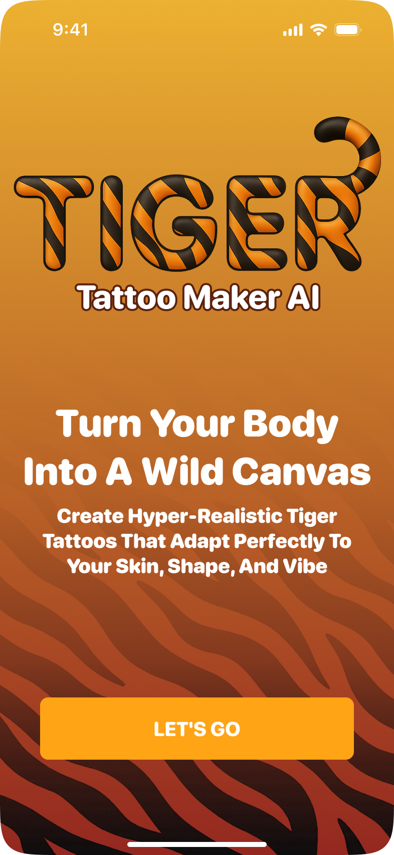 Before and after preview of a half sleeve tiger tattoo
